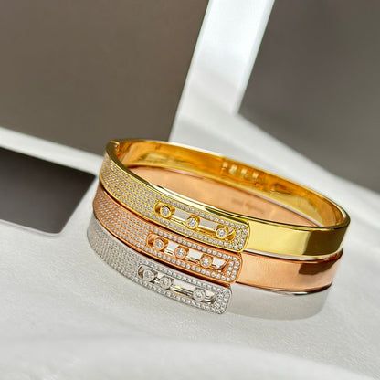 [Eterna Jewels]Move Noa Rose Gold Pavé Diamond Bangle Bracelet