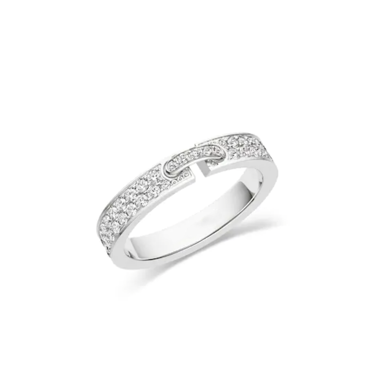 [Eterna Jewels]ALLIANCE LIENS VIDENCE PAVED DIAMOND 4MM RING