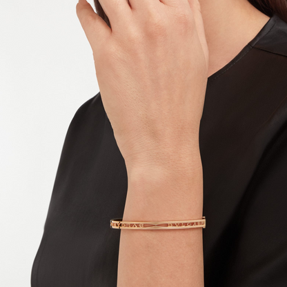[Eterna Jewels]ZERO 1 SPIRAL LOGO PINK GOLD BRACELET