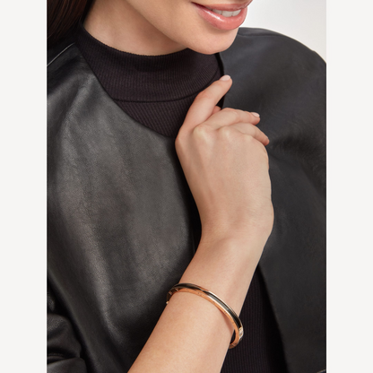[Eterna Jewels]ZERO 1 PINK GOLD WITH BLACK CERAMIC BRACELET