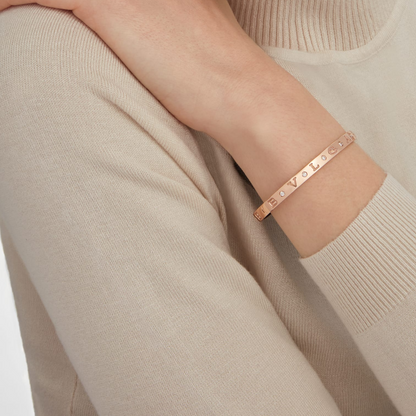 [Eterna Jewels]ZERO 1 PINK GOLD 12 DIAMONDS BRACELET