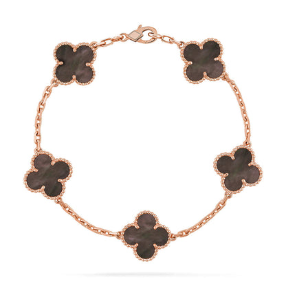 [Eterna Jewels] CLOVER 5 MOTIF GRAY MOP BRACELET COLLECTION