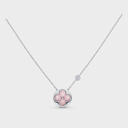 [Eterna Jewels]SUN MOTIF PINK MOP SILVER BRACELET