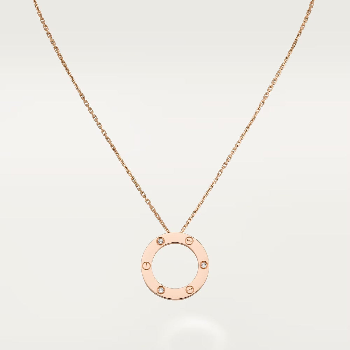 [Eterna Jewels]LOVE NECKLACE 16MM 3 DIAMONDS