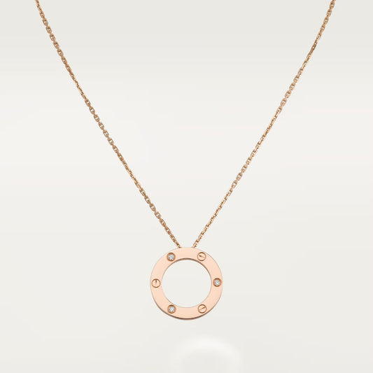[Eterna Jewels]LOVE NECKLACE 16MM 3 DIAMONDS