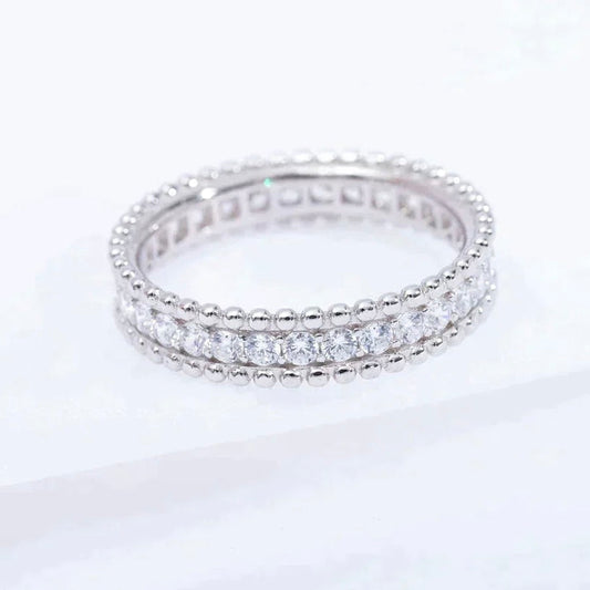 [Eterna Jewels]PERLEE DIAMOND SILVER RING