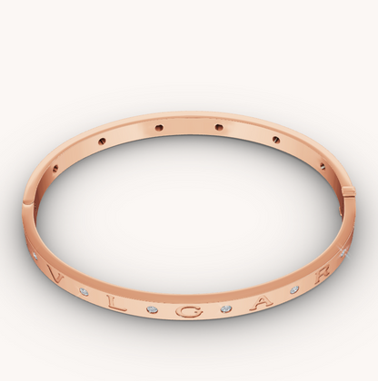 [Eterna Jewels]ZERO 1 PINK GOLD 12 DIAMONDS BRACELET