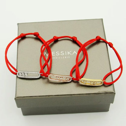 [Eterna Jewels]MK Care(s) pink cord pavé bracelet