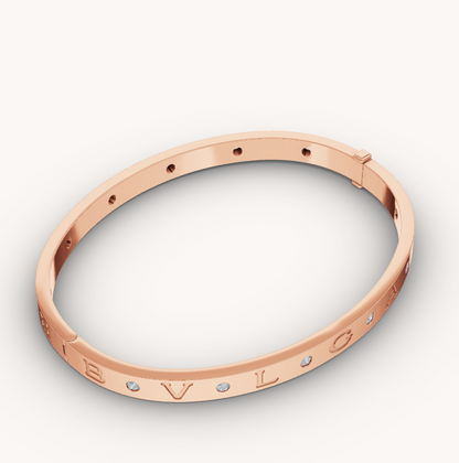 [Eterna Jewels]ZERO 1 PINK GOLD 12 DIAMONDS BRACELET