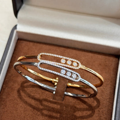 [Eterna Jewels]Move Pavé Diamond Bangle Bracelet M