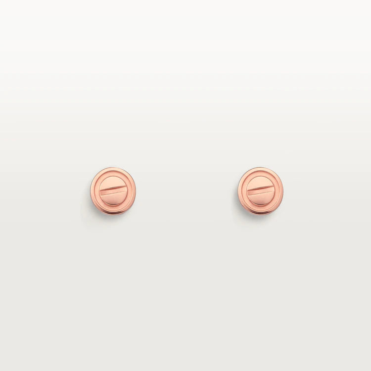 [Eterna Jewels]LOVE EARRINGS PINK GOLD 10MM