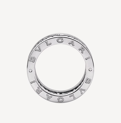[Eterna Jewels]ZERO 1 WITH PAVED DIAMONDS ON THE SPIRAL RING
