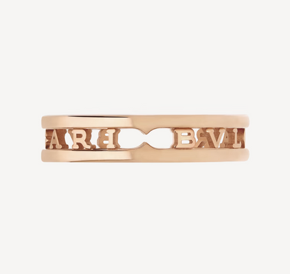 [Eterna Jewels]ZERO 1 ONE-BAND WITH OPENWORK LOGO SPIRAL RING