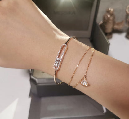 [Eterna Jewels]Move Pavé Diamond Bangle Bracelet M