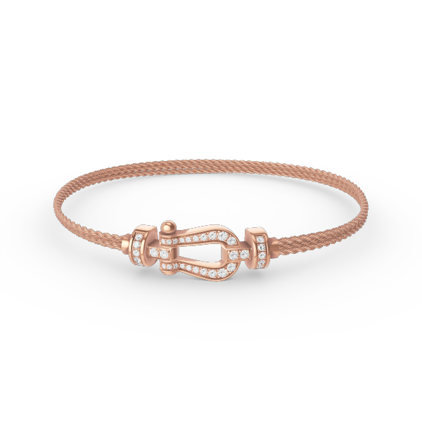 [Eterna Jewels]FORCE SMALL HORSESHOE  DIAMOND CHAIN ROPE BRACELET