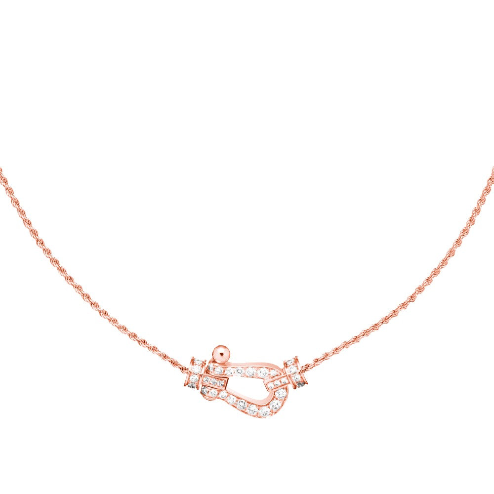 [Eterna Jewels]FORCE 10 PINK GOLD DIAMOND NECKLACE