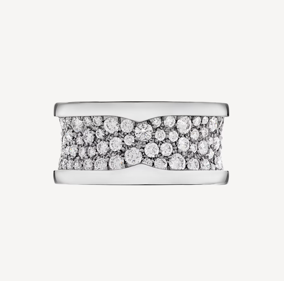[Eterna Jewels]ZERO 1 WITH PAVED DIAMONDS ON THE SPIRAL RING
