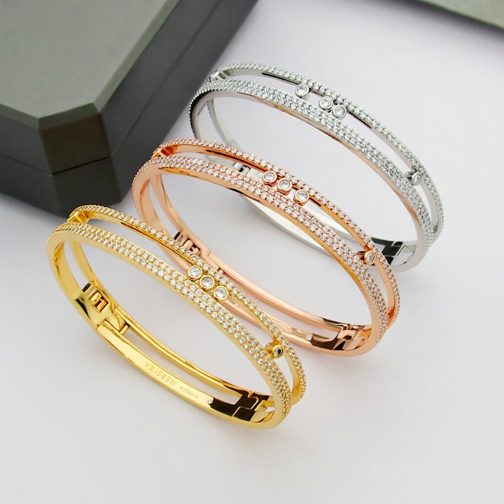 [Eterna Jewels]Move Romane pavé bangle