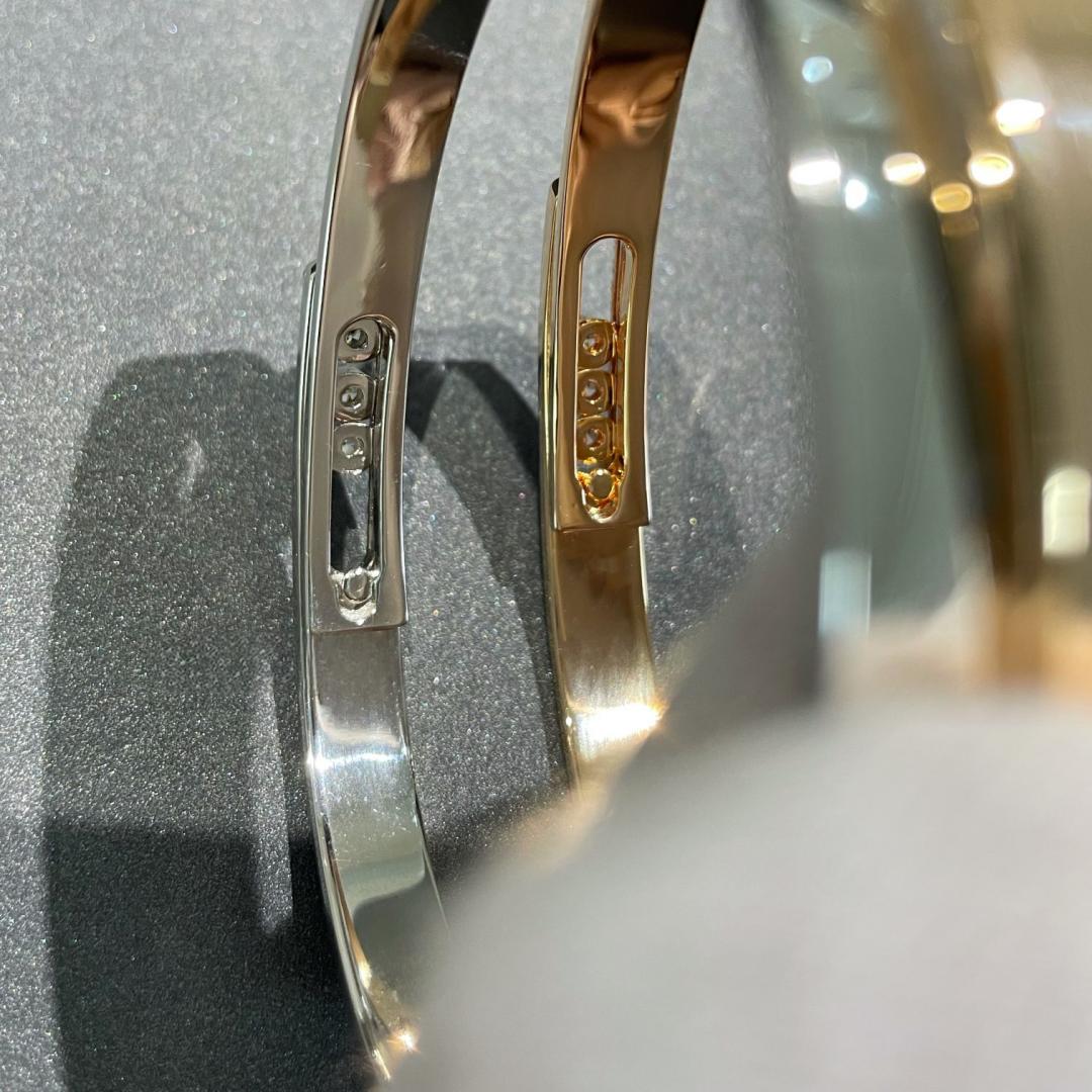 [Eterna Jewels]Move Noa Rose Gold Pavé Diamond Bangle Bracelet