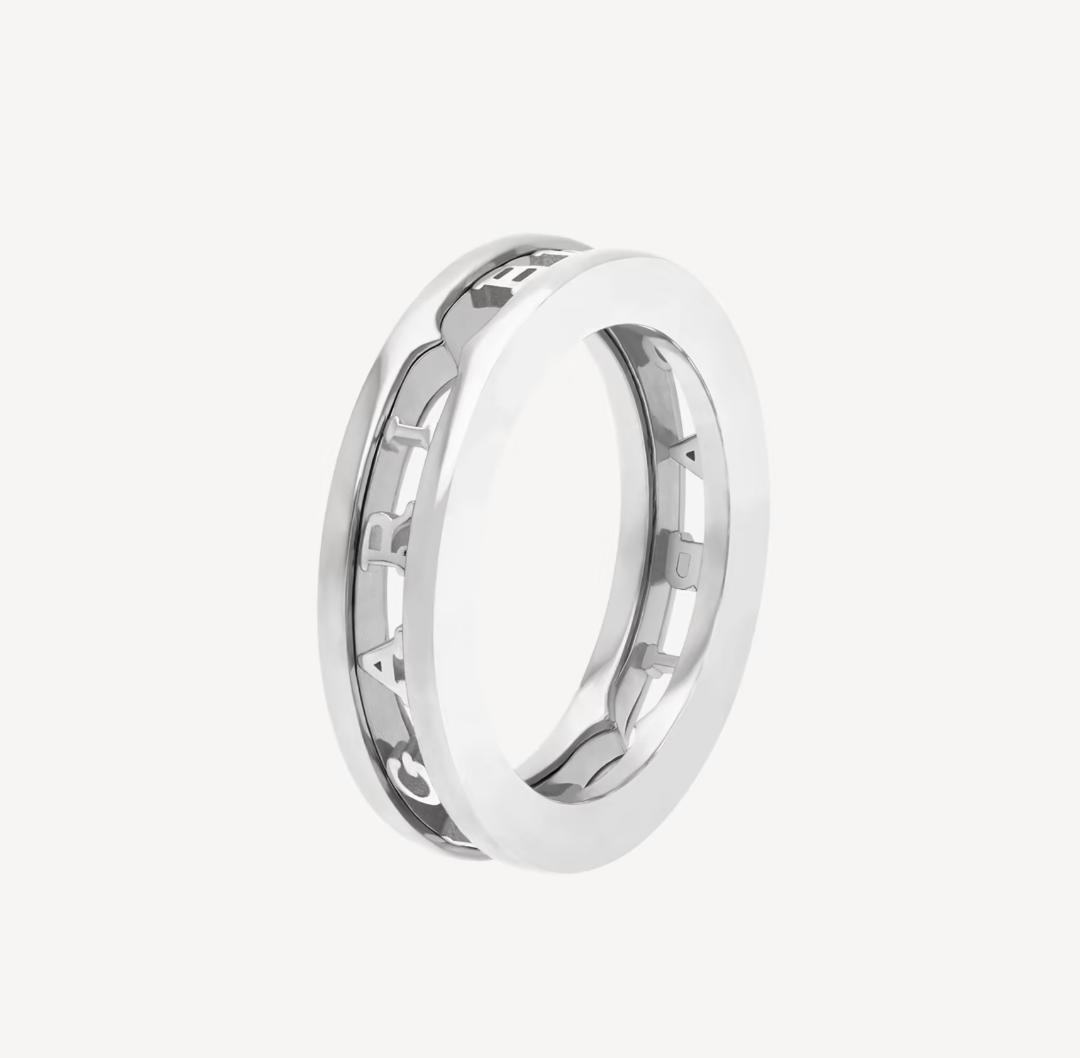 [Eterna Jewels]ZERO 1 ONE-BAND WITH OPENWORK LOGO SPIRAL RING