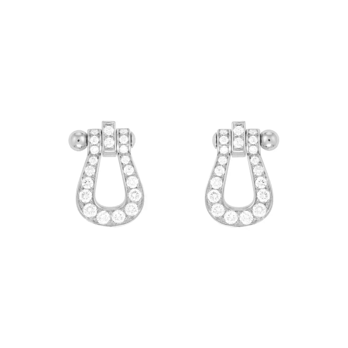 [Eterna Jewels]FORCE 10 FULL DIAMOND STUD EARRINGS MINI MODEL