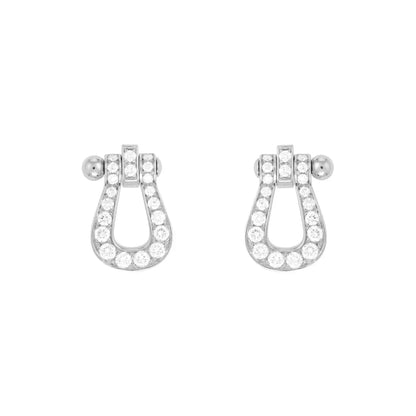 [Eterna Jewels]FORCE 10 FULL DIAMOND STUD EARRINGS MINI MODEL