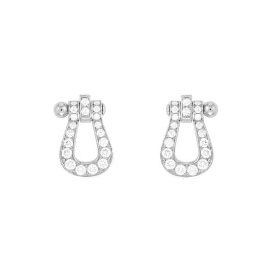 [Eterna Jewels]FORCE 10 FULL DIAMOND STUD EARRINGS MINI MODEL