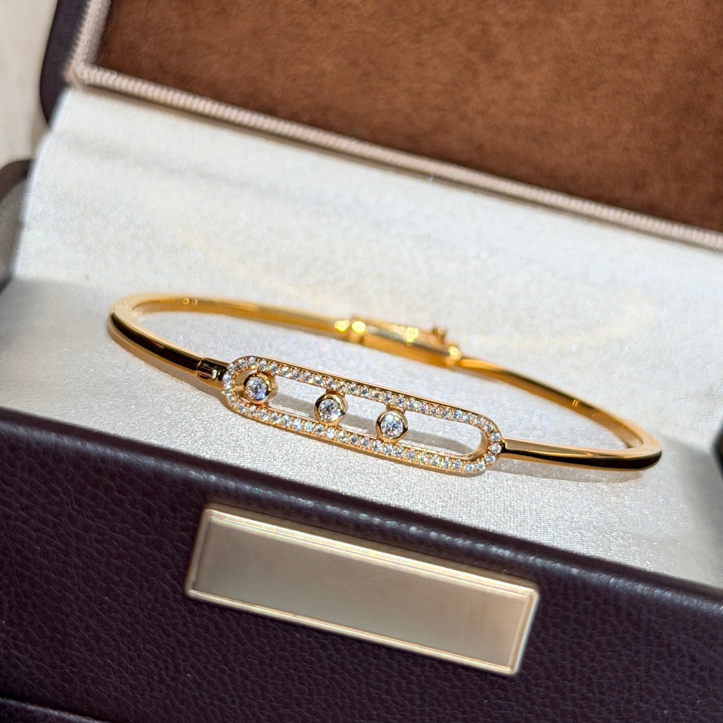 [Eterna Jewels]Move Pavé Diamond Bangle Bracelet M