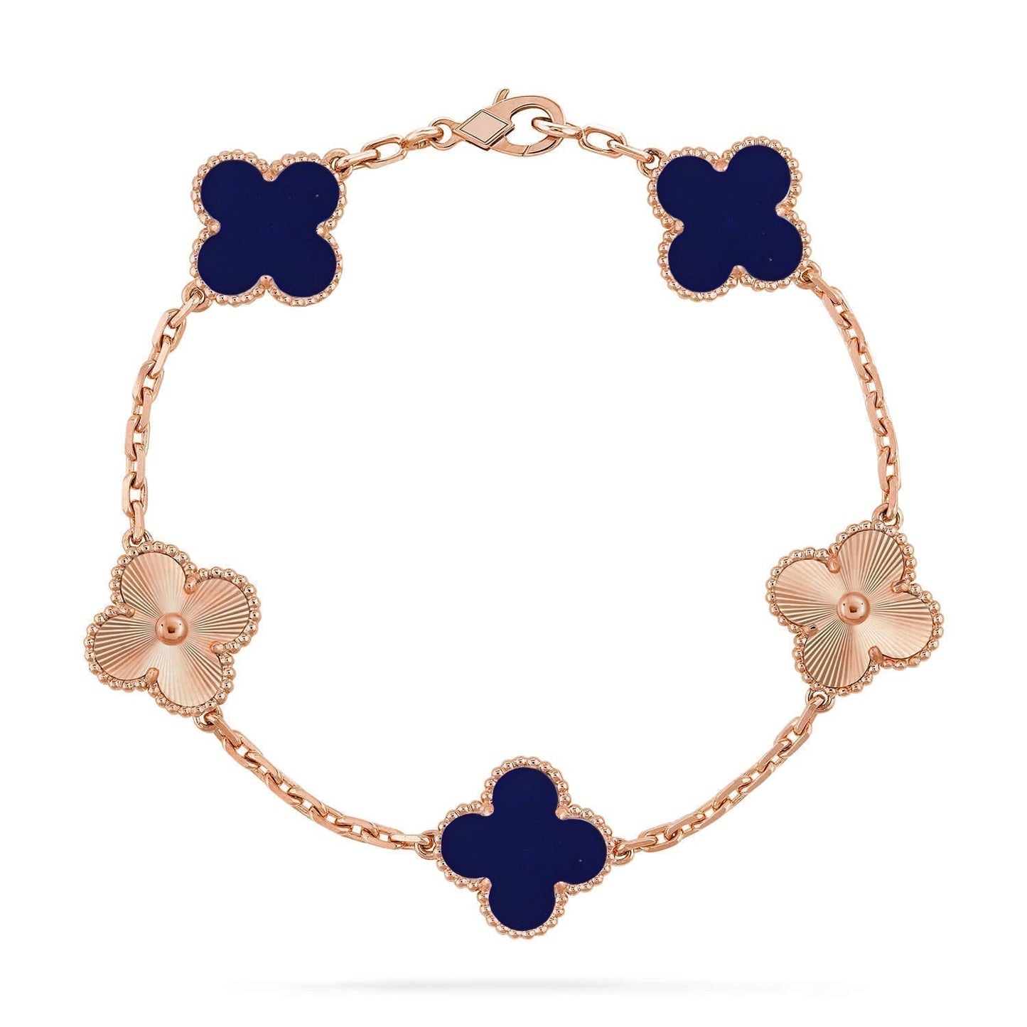 [Eterna Jewels]CLOVER 5 MOTIF LAPIS LAZULI BRACELET COLLECTION