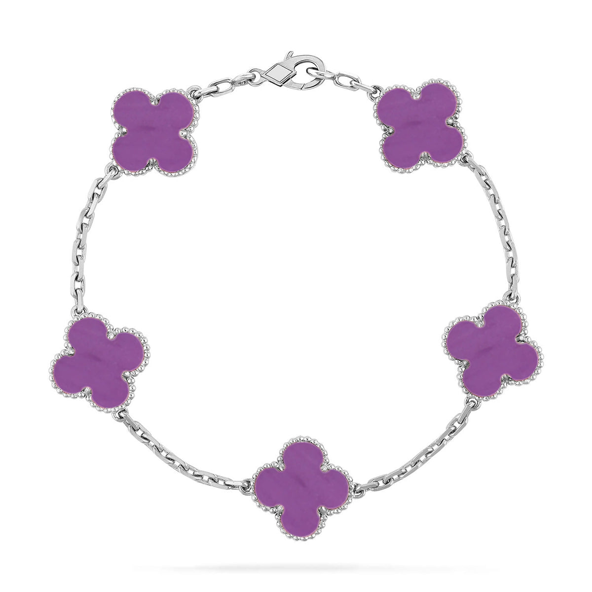 [Eterna Jewels] CLOVER 5 MOTIF VIOLET BRACELET COLLECTION