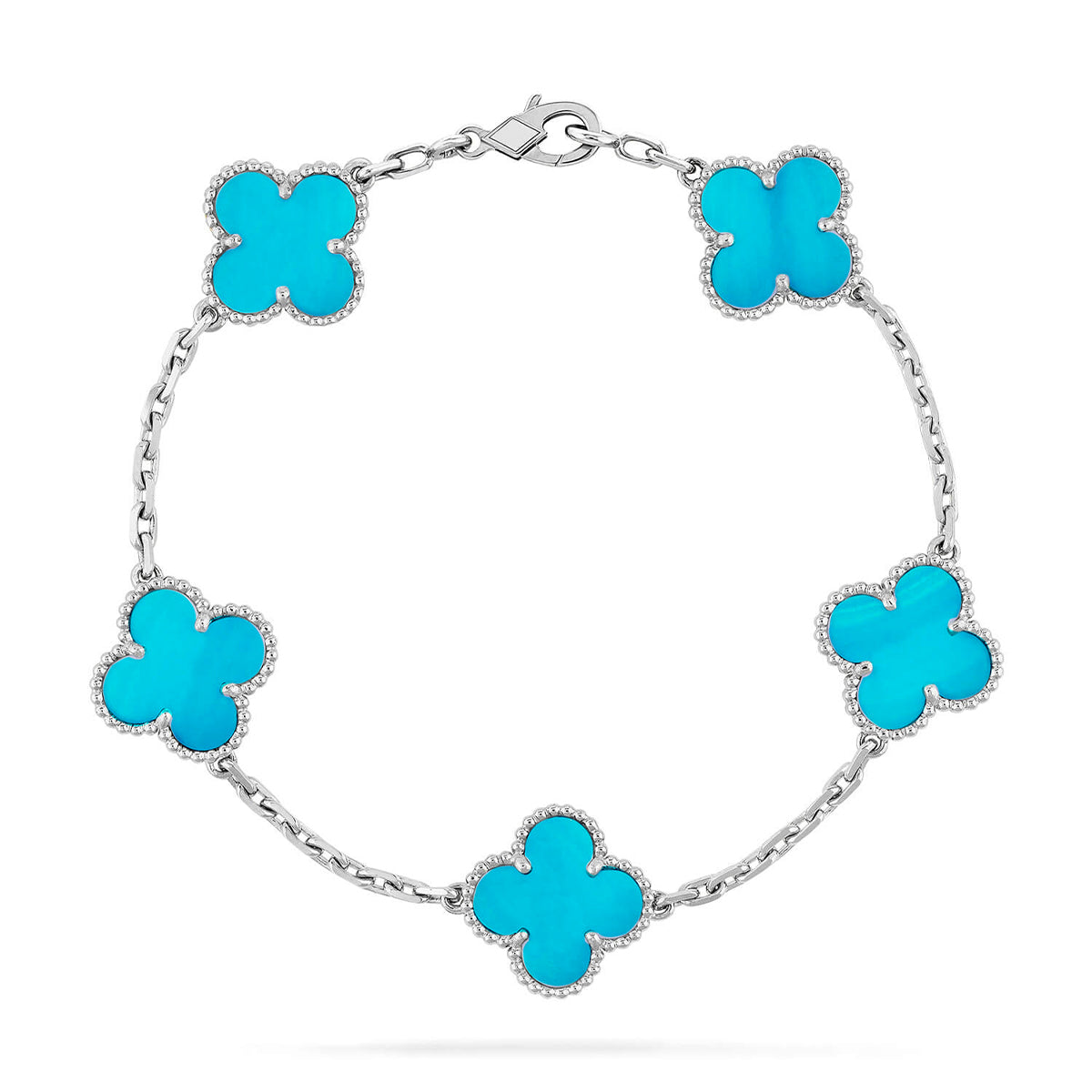 [Eterna Jewels] CLOVER 5 MOTIF TURQUOISE BRACELET COLLECTION
