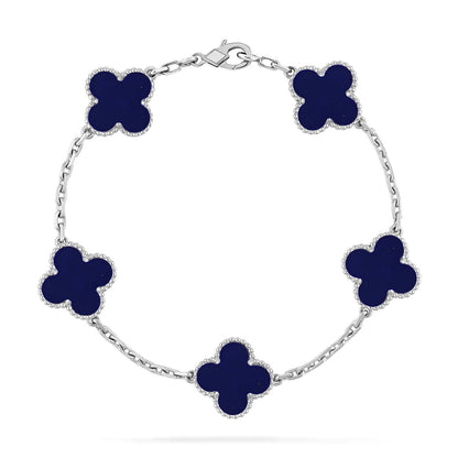 [Eterna Jewels]CLOVER 5 MOTIF LAPIS LAZULI BRACELET COLLECTION