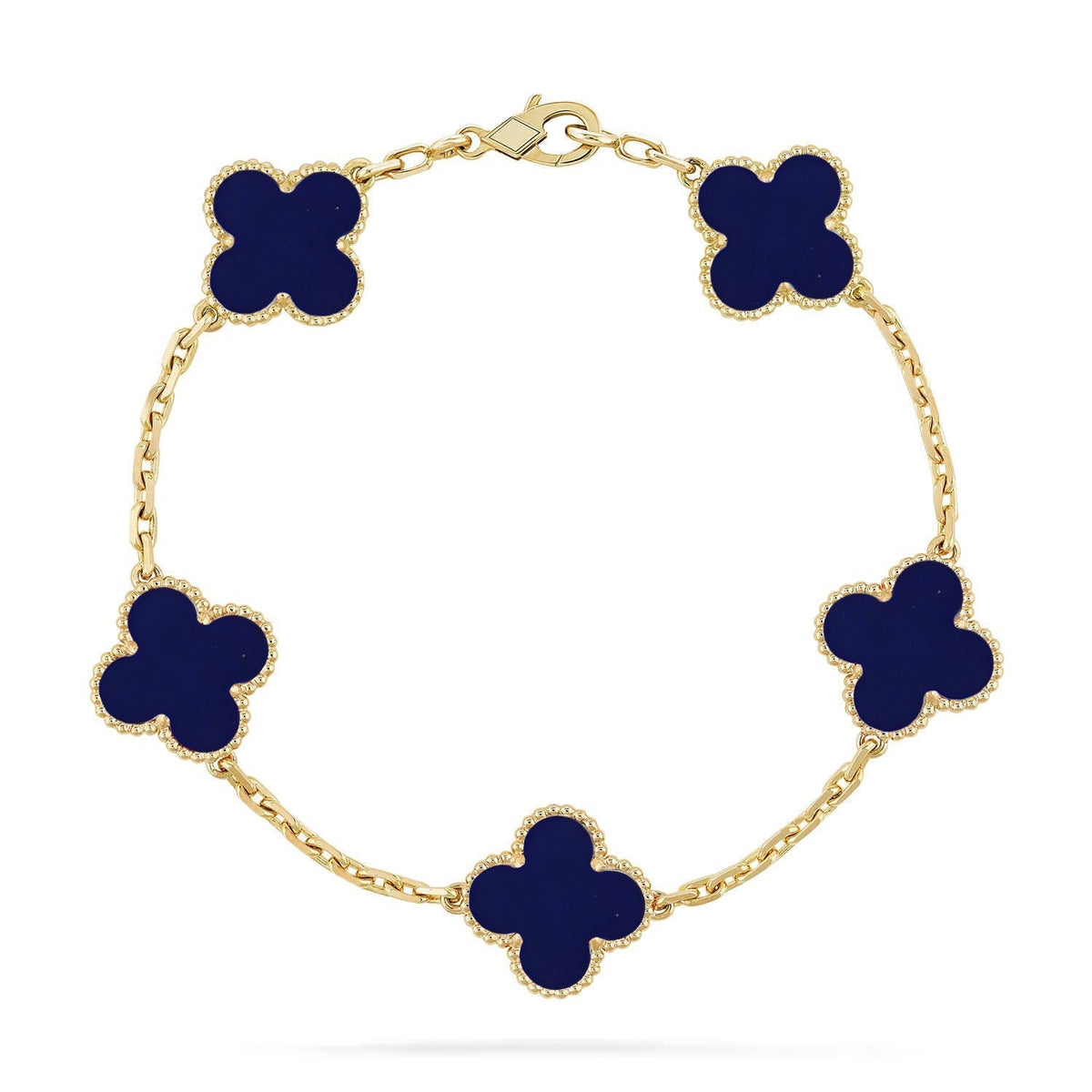 [Eterna Jewels]CLOVER 5 MOTIF LAPIS LAZULI BRACELET COLLECTION