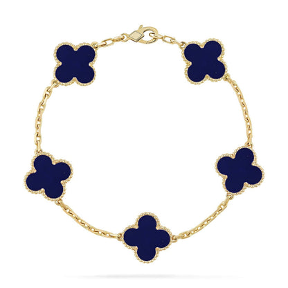 [Eterna Jewels]CLOVER 5 MOTIF LAPIS LAZULI BRACELET COLLECTION