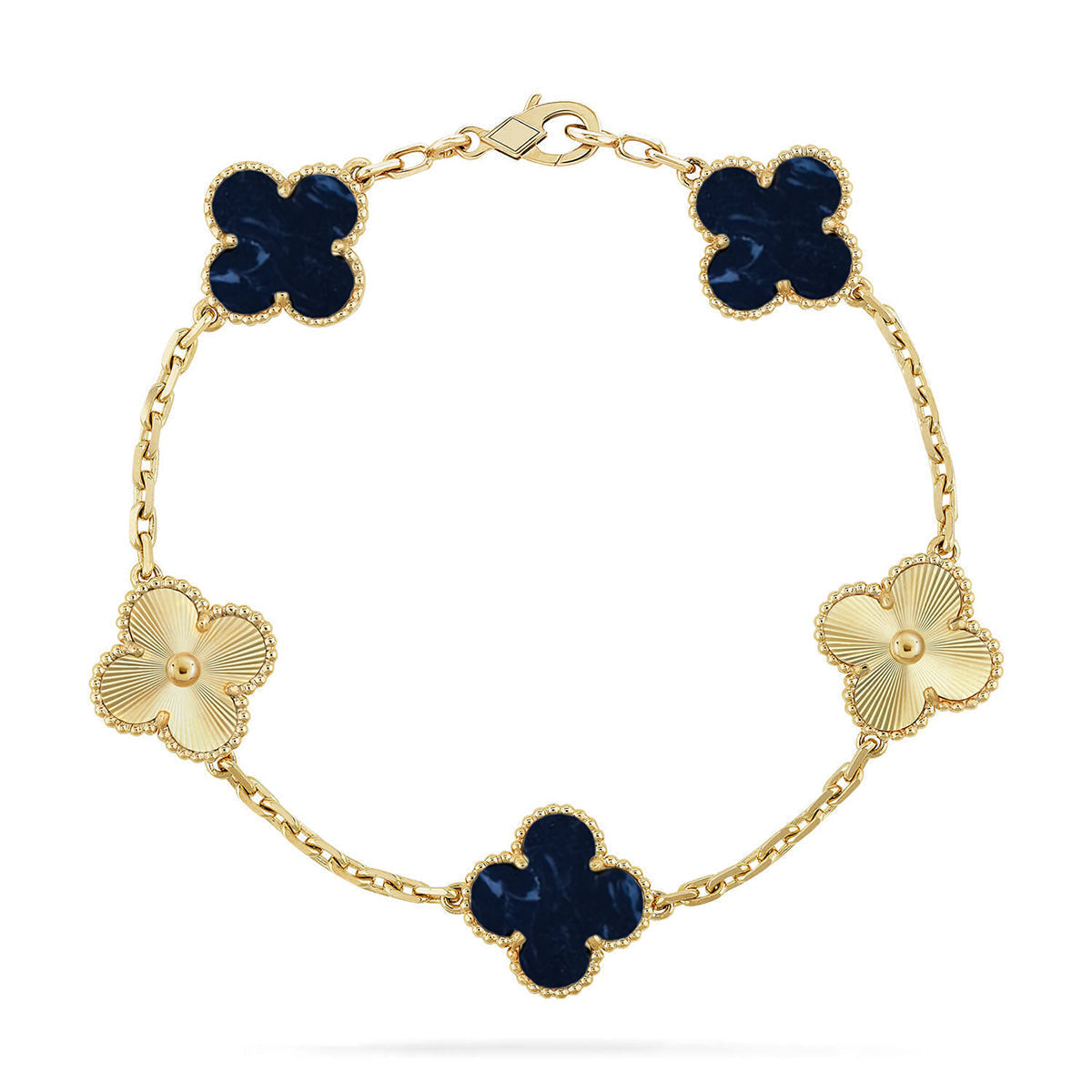 [Eterna Jewels]CLOVER 5 MOTIF PIETERSITE BRACELET COLLECTION