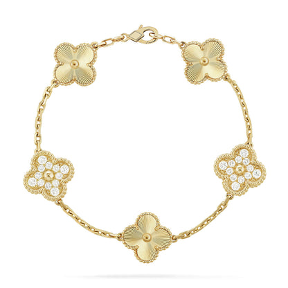 [Eterna Jewels] CLOVER 5 MOTIF LASER BRACELET COLLECTION