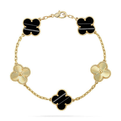 [Eterna Jewels] CLOVER 5 MOTIF PULSAR STONE BRACELET COLLECTION