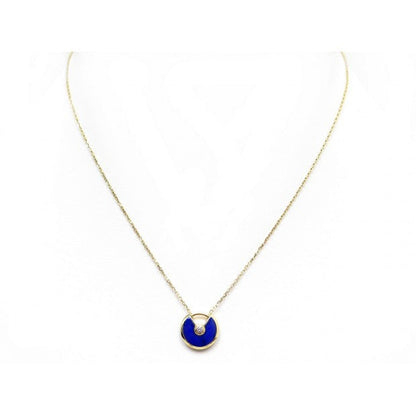 [Eterna Jewels]AMULETTE ROSE GOLD AGATE NECKLACE