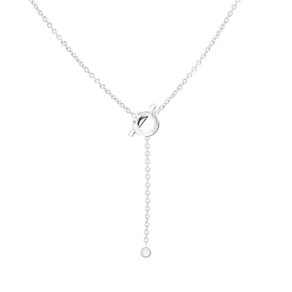 [Eterna Jewels]FINESSE SILVER DIAMOND NECKLACE