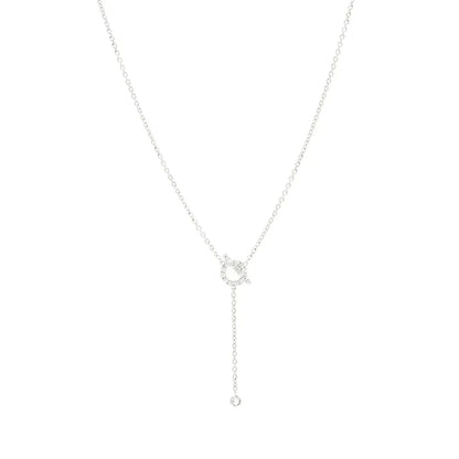 [Eterna Jewels]FINESSE SILVER DIAMOND NECKLACE