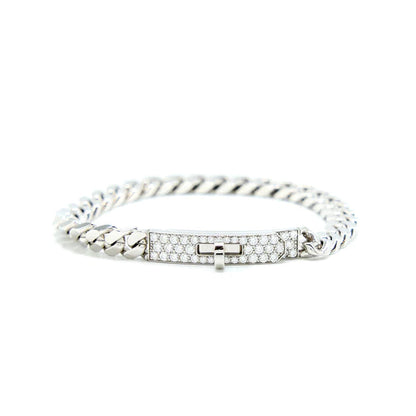 [Eterna Jewels]KELLY CHAIN SILVER DIAMOND BRACELET