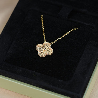 [Eterna Jewels]CLOVER 15MM  BRONZING NECKLACE