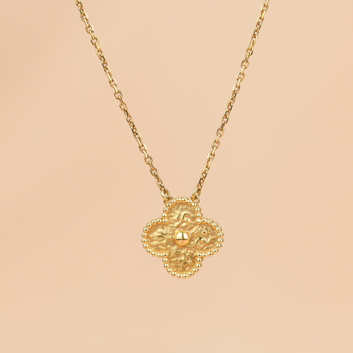 [Eterna Jewels]CLOVER 15MM  BRONZING NECKLACE