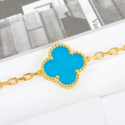 [Eterna Jewels] CLOVER 5 MOTIF TURQUOISE BRACELET COLLECTION