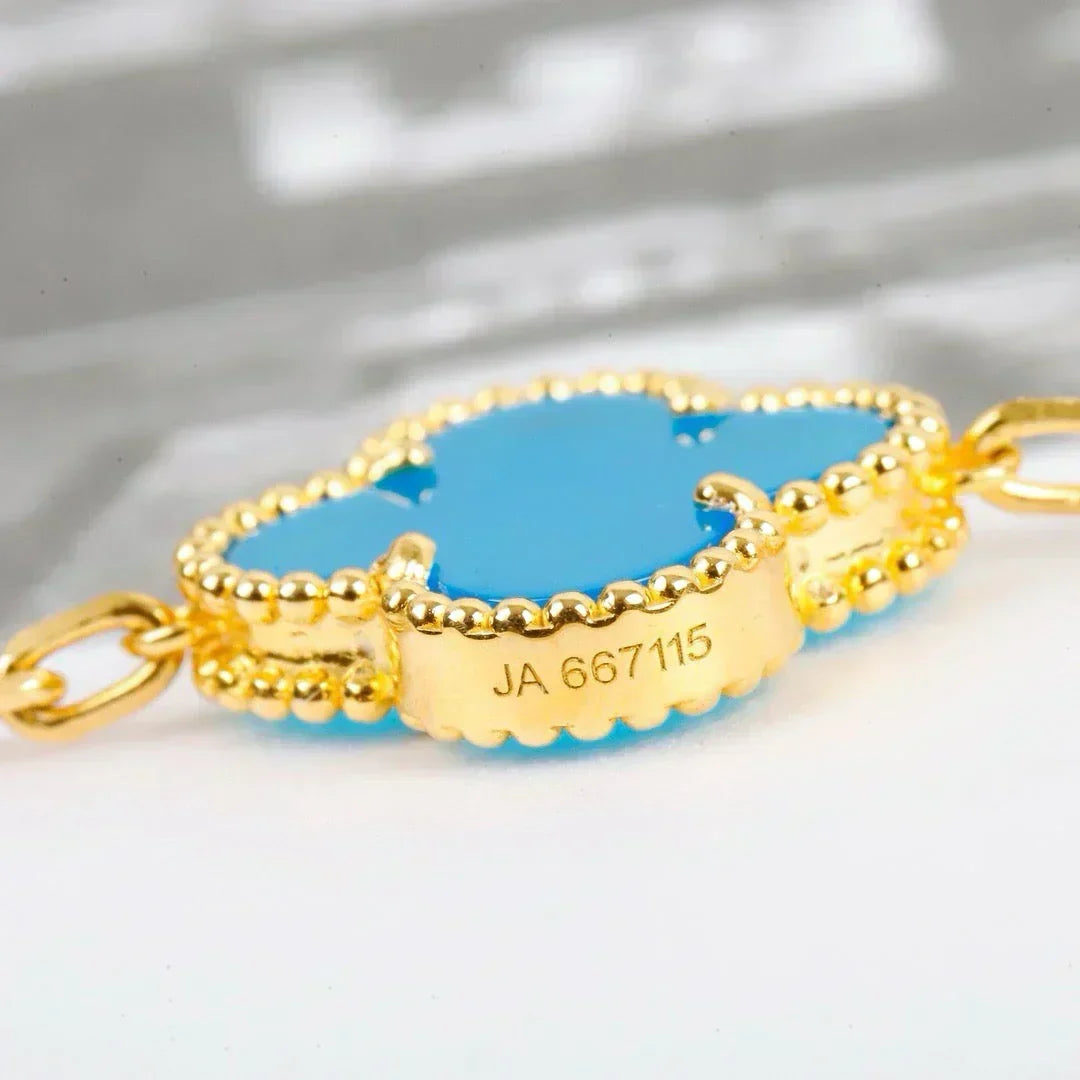 [Eterna Jewels] CLOVER 5 MOTIF TURQUOISE BRACELET COLLECTION