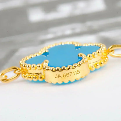[Eterna Jewels] CLOVER 5 MOTIF TURQUOISE BRACELET COLLECTION