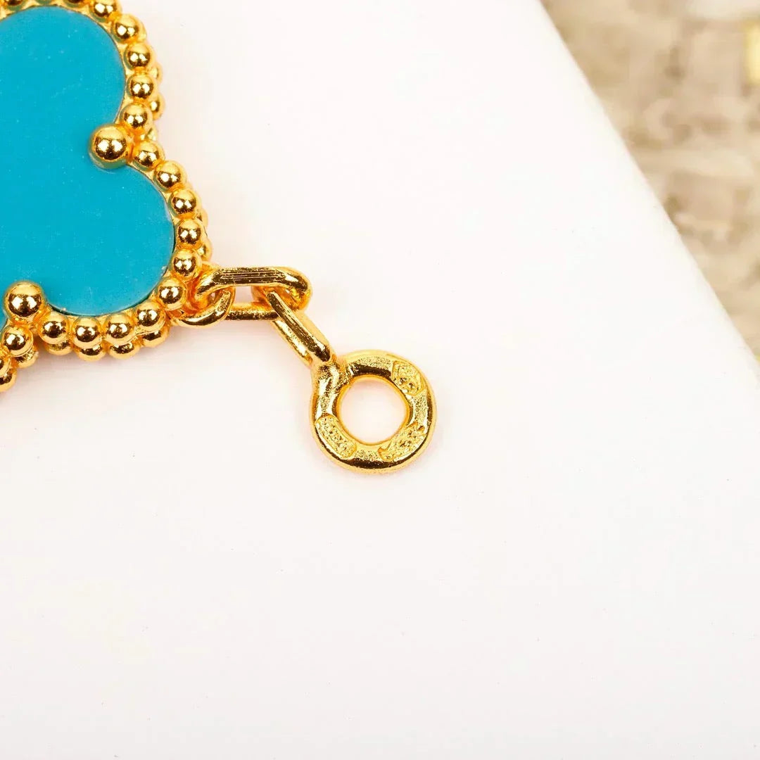 [Eterna Jewels] CLOVER 5 MOTIF TURQUOISE BRACELET COLLECTION