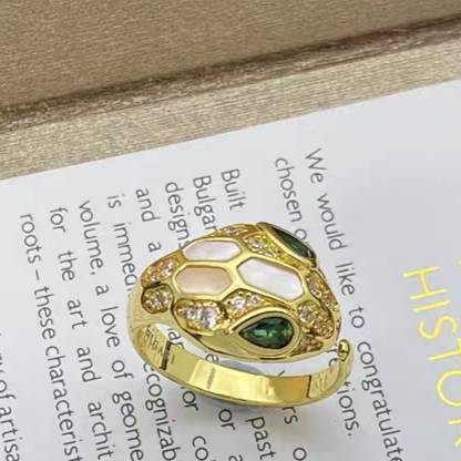 [Eterna Jewels]BRAND NEW ASSORTED SNAKE HEAD MOTHER OF PEARL RINGS