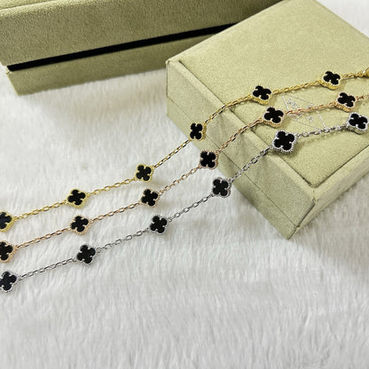[Eterna Jewels]CLOVER 6 MOTIF  ONYXS BRACELET