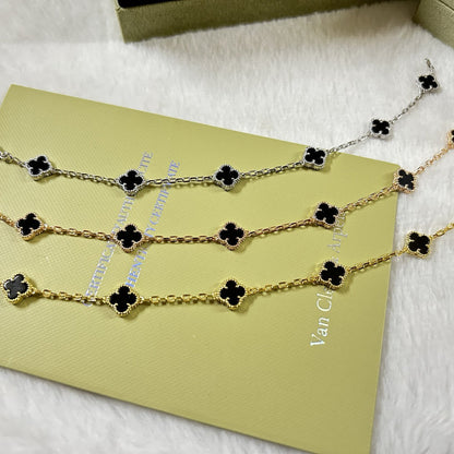 [Eterna Jewels]CLOVER 6 MOTIF  ONYXS BRACELET